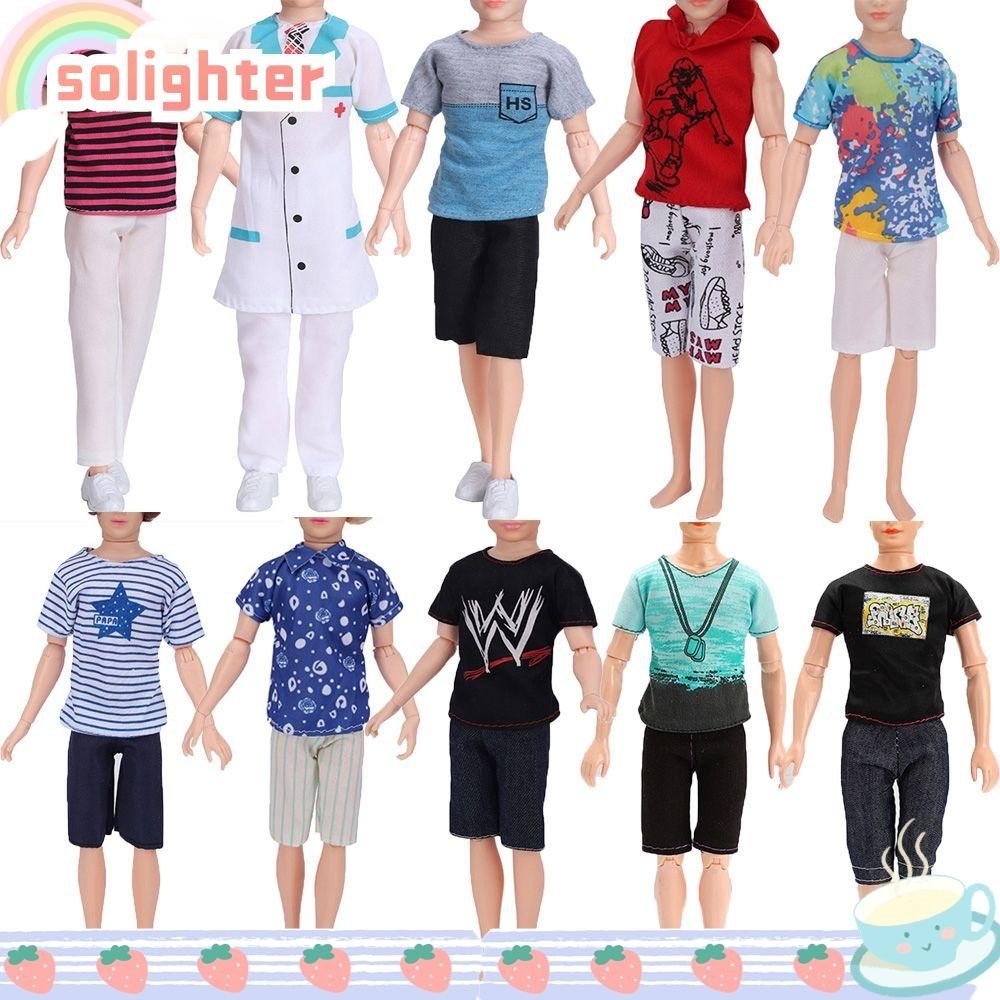 Solighter 30 ซม.เสื ้ อผ ้ าตุ ๊ กตาแฟชั ่ นงานแต ่ งงานชุดสูทชายเสื ้ อผ ้ าเสื ้ อกันหนาวกางเกง