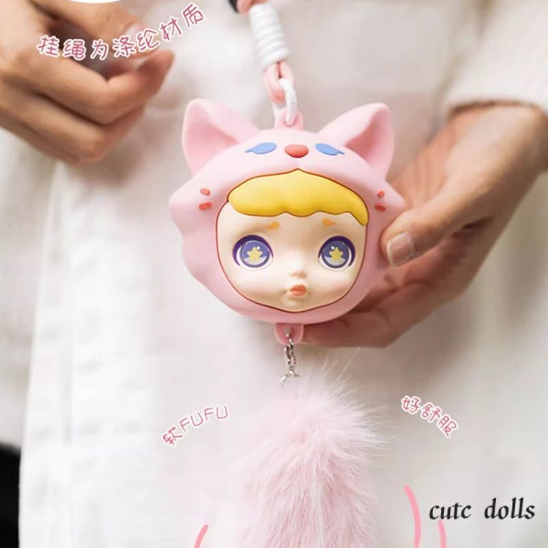 Laura LAURA Animal Series หูฟังกระเป๋า Mystery Box Storage Bag หูฟังเคสจี้จี้กระเป๋าใส่เหรียญ