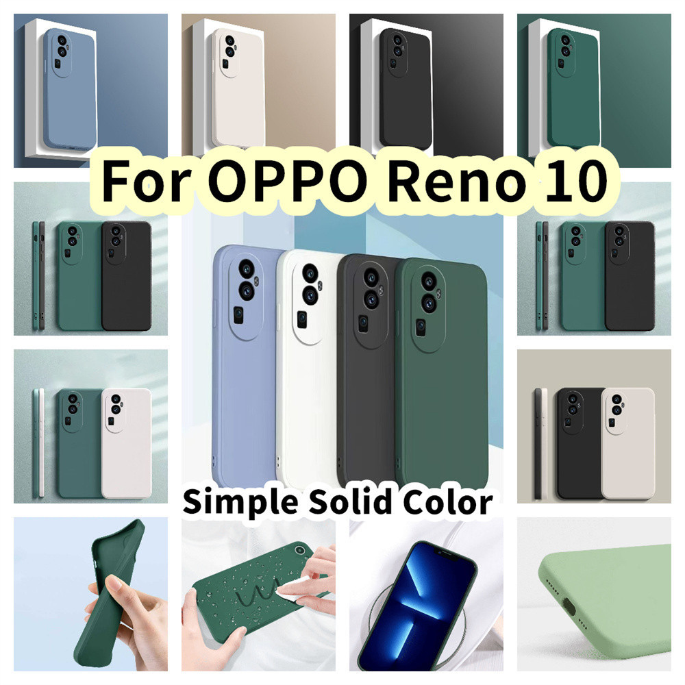 Trend FrontFor OPPO Reno 10 Silicone Full Cover Case เปิดที่แม่นยํา Case Cover