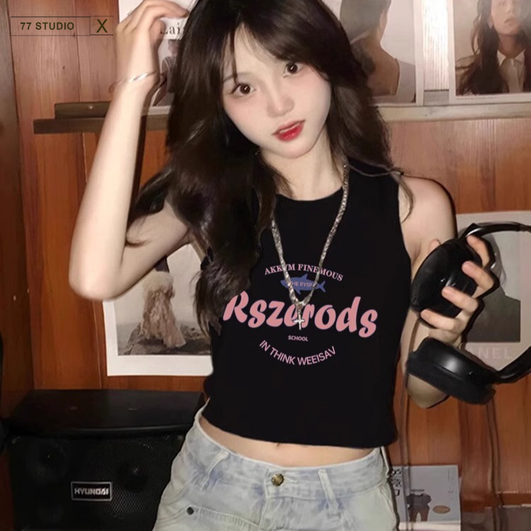 （พร้อมส่งจากกทม มาถึงใน 2วัน）100%Cotton เสื้อกล้ามเอวลอย ผ้าคัตคอน นิ่มใส่สบาย เสื้อสายเดี่ยว เซ็กซี่น่ารัก