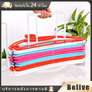 อุปกรณ์เก็บไม้แขวนเสื้อ ที่เก็บไม้แขวนเสื้อ สูง24.5ซม.สีขาว