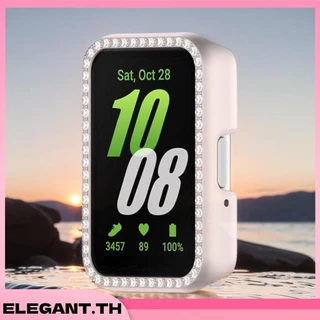 Pc Diamond Inlaid Case เคสป ้ องกันกรอบนาฬิกาสําหรับ Samsung Galaxy Fit 3