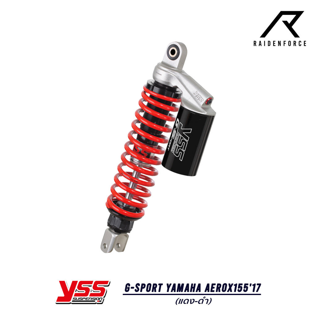 โช้ค YSS G-Sport Yamaha Aerox155'17  สี แดง/ดำ