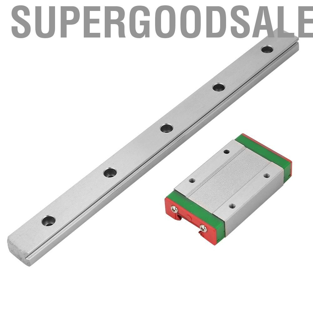 Supergoodsales 200mm Linear Rail Slide Guide Bearing Steel With