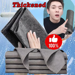 HOME✅ผ้าทําความสะอาดไมโครไฟเบอร์แบบหนา,ไม่มีเครื่องหมายน้ํา,เศษผ้ากระจกพิเศษ,ใช้ซ้ําได้สําหรับหน้าต่างรถ,กระจกและห้องครัว