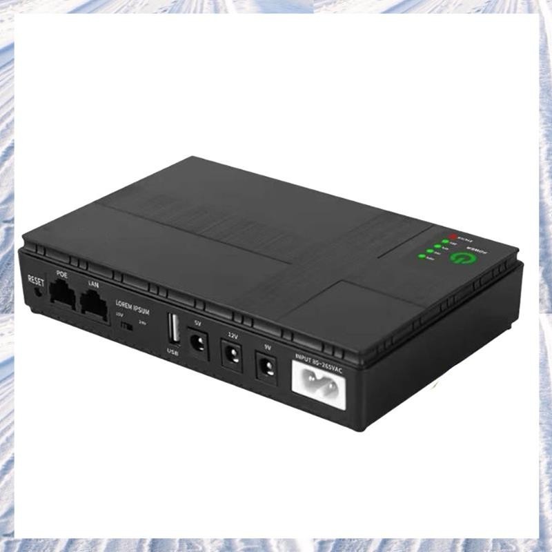 [N Xgr ] 9V 12V Mini UPS Uninterruptible Power Supply Mini USB 10400MAh 18W แบตเตอรี ่ สํารองสําหรับ WiFi Router กล ้ องวงจรปิด ( ปลั ๊ กUS )