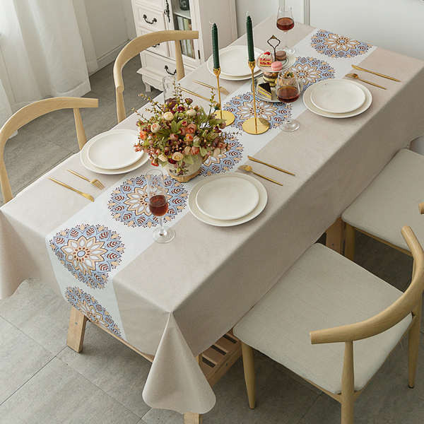 ผ้าปูโต๊ะกันน้ำ ผ้าปูโต๊ะ pvc ผ้าปูโต๊ะ PVC, กันน้ํา, กันน้ํามัน, ป้องกันน้ําร้อนลวก, ไม่ซัก, โต๊ะอาหาร, ผ้าปูโต๊ะสี่เหลี่ยม, ผ้าปูโต๊ะกาแฟ, แผ่นรองโต๊ะ, สุทธิสีแดง, นอร์ดิกอิน, สไตล์
