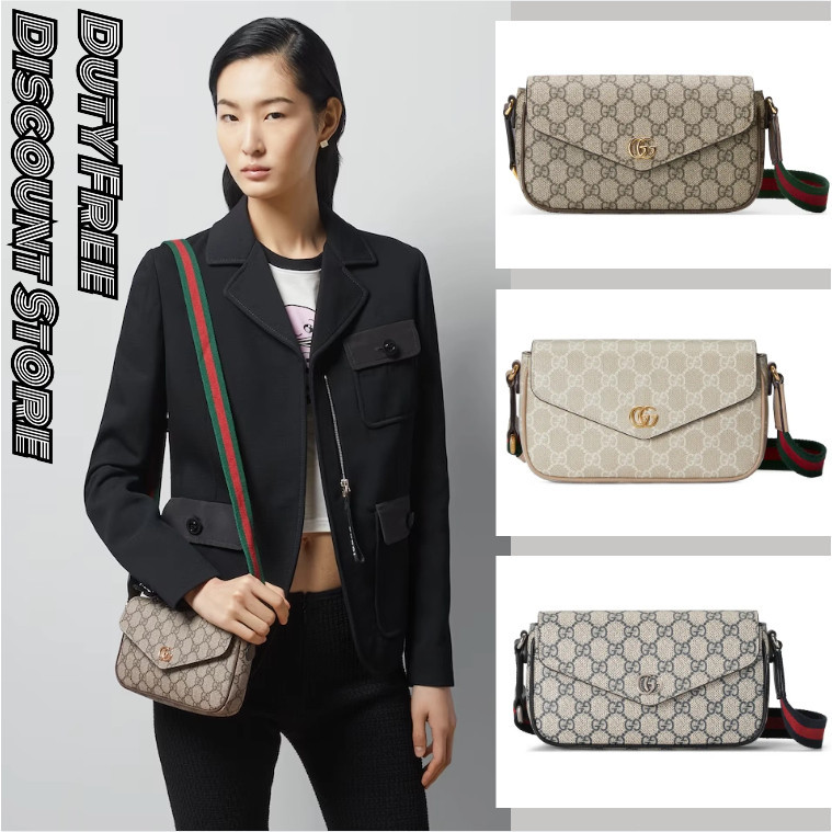 Gucci/Ophidia Series/Mini/Crossbody Bag/กุชชี่/กระเป๋าสะพาย/กระเป๋าผู้หญิง
