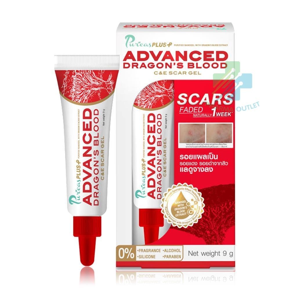 Puricas Plus Advanced Dargon's Blood C & E Scar Gel เพียวริก้าส์ พลัส เจล ดราก้อนบลัด แอดวานส์ ขนาด 