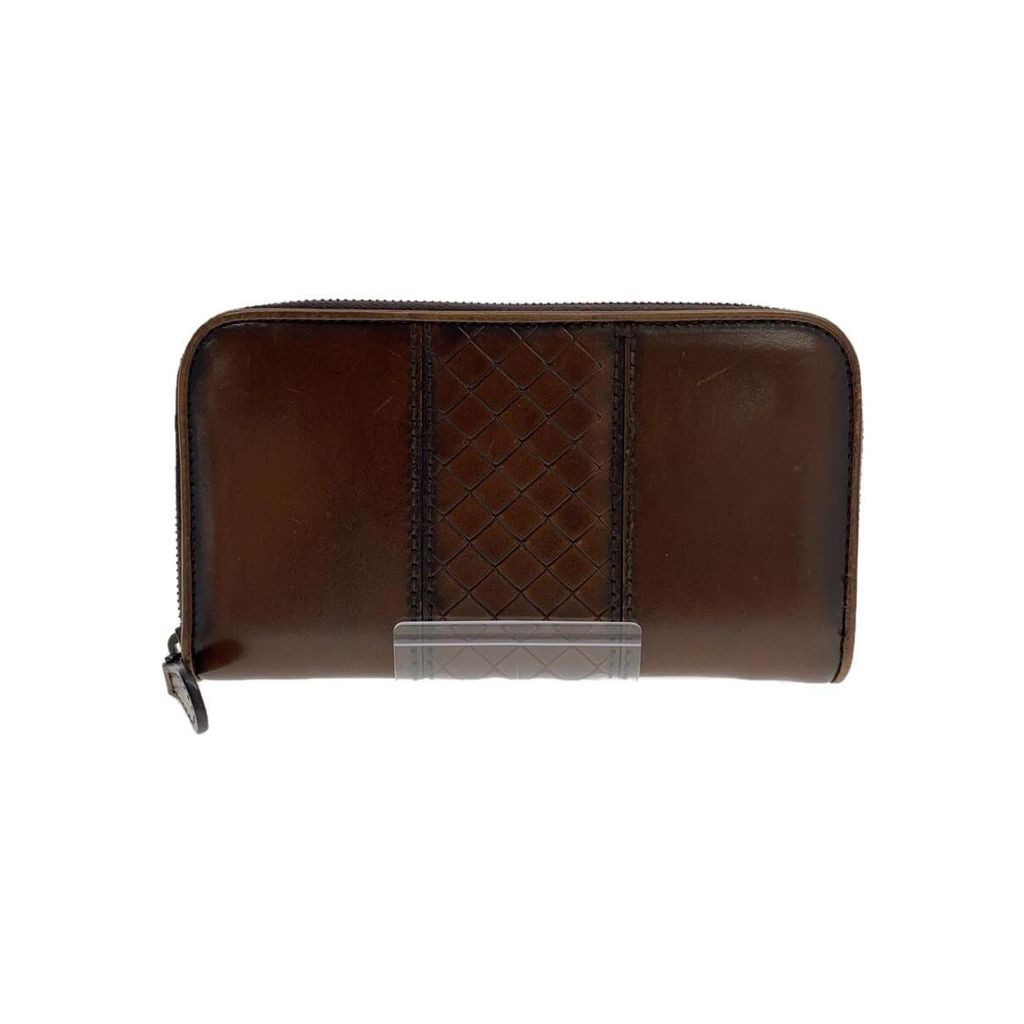 Bottega Veneta(โบเตก้า เวเนต้า) Long Wallet 14076 Leather Mens Brown Direct from Japan Secondhand
