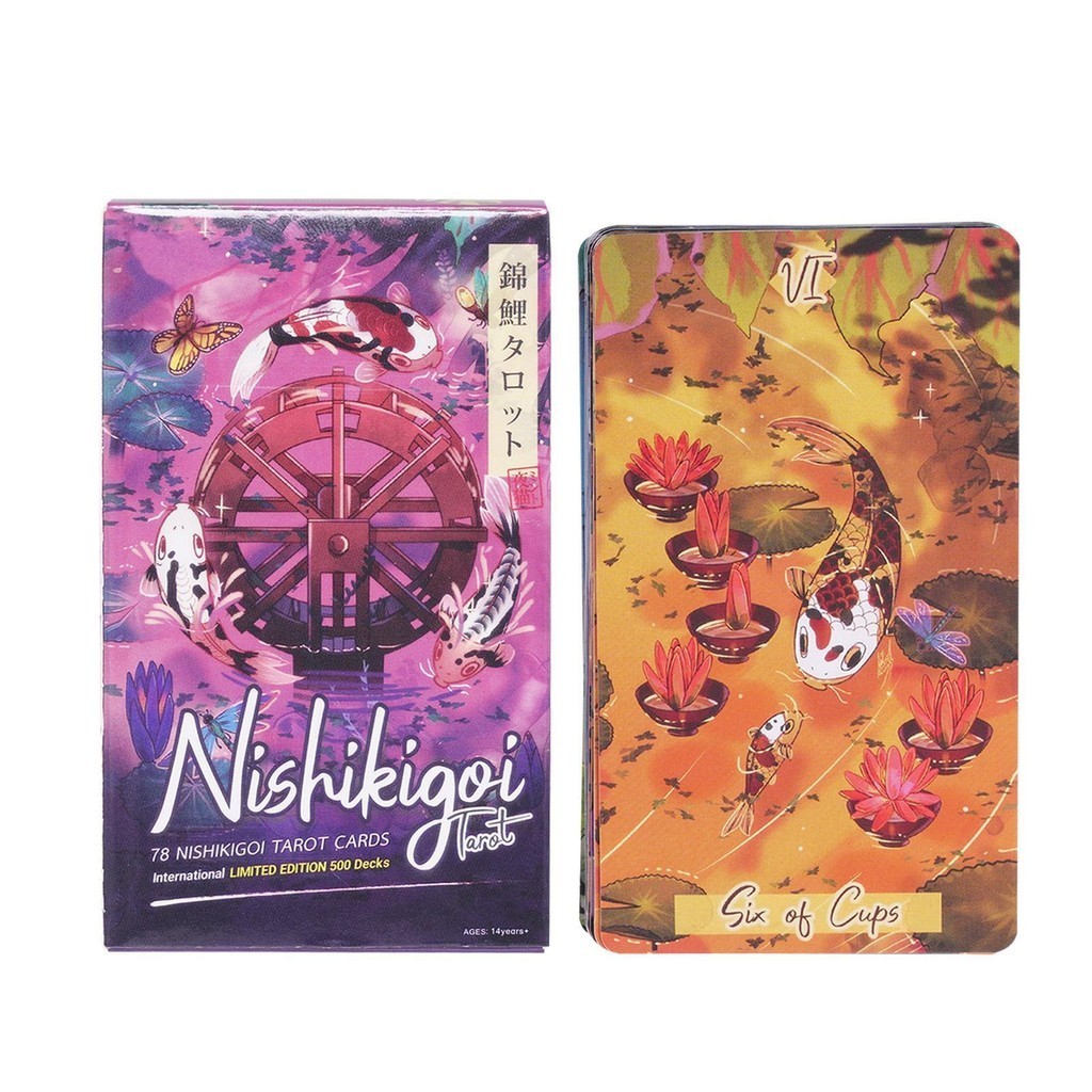 Nishikigoi Tarot 79 การ์ดสําหรับ Fate Divination Fortune Telling เกมกระดานความบันเทิงไพ่ทาโรต์เกม verasath