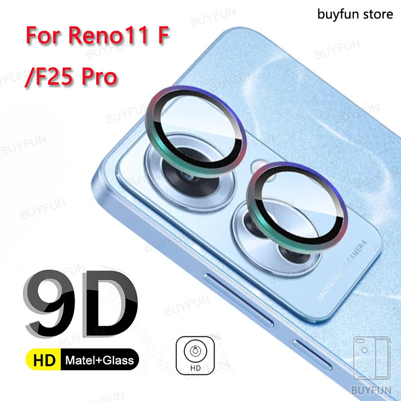 สําหรับoppo Reno11 F 11f 6.7 นิ้ว 5G CPH2603 F25 Proกล้องป้องกัน9Dโค้งเลนส์Matelกันชนฝาครอบเลนส์