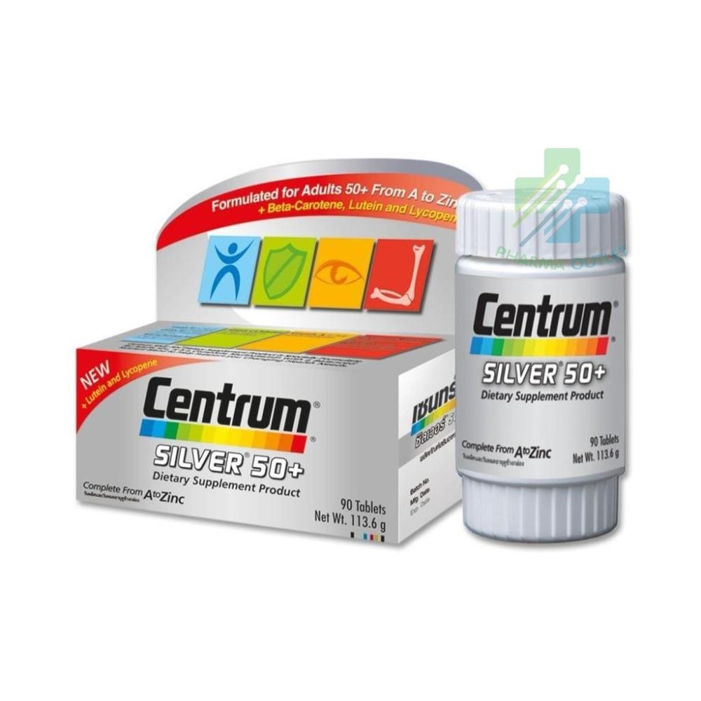 Centrum Silver 50+ เซนทรัม ซิลเวอร์ 50+ 90เม็ด