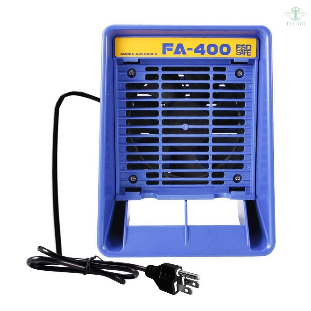 Fa-400 Solder Iron Smoke Absorber Fume Extractor หัวแร ้ ง Air Blower Desktop Exhaust Fan Ventilator ควันดูดซับเครื ่ อง Tolo-5.20