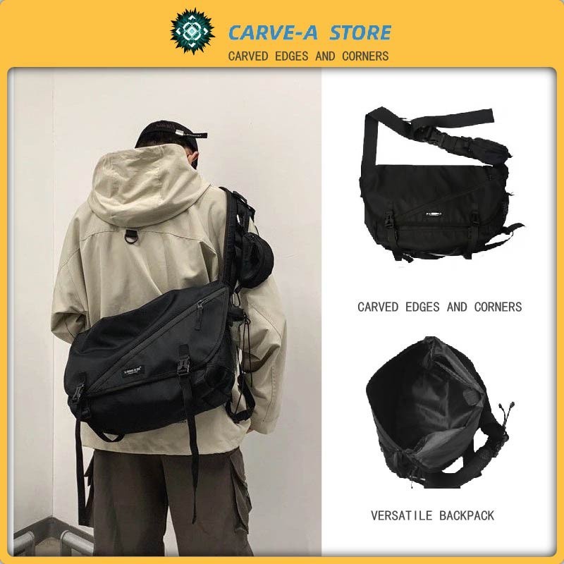 Carve.A Store Men's Bag Shoulder Backpack Cachet Messenger Bag Oversized Capacity Backpack Waterproof Anti Theft Backpac