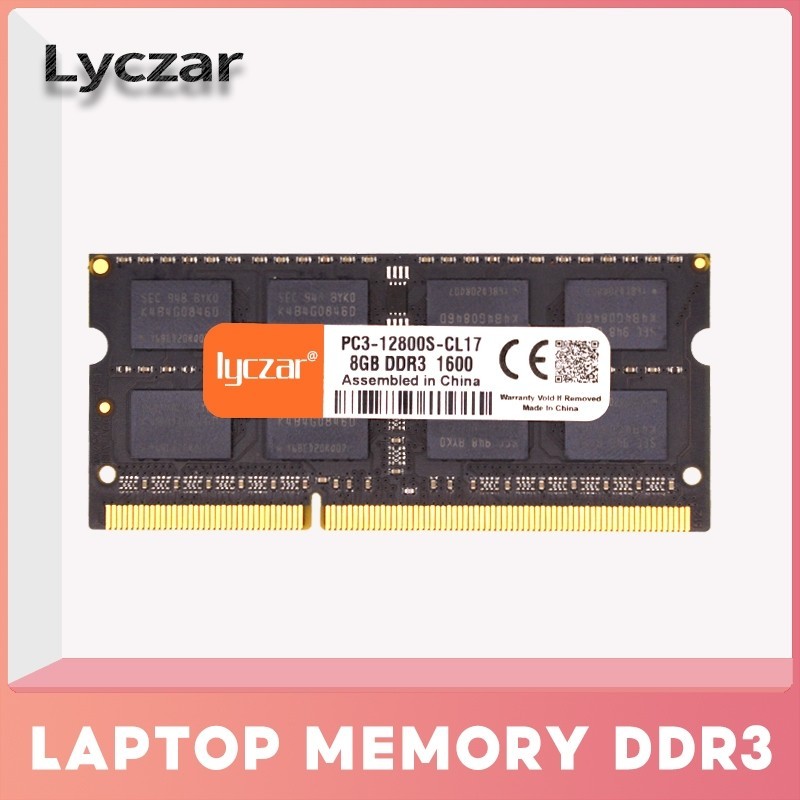 Lyczar RAM SODIMM 8GB 4GB DDR3/DDR3L 1600/1333 PC Notebook Laptop Memory (new)