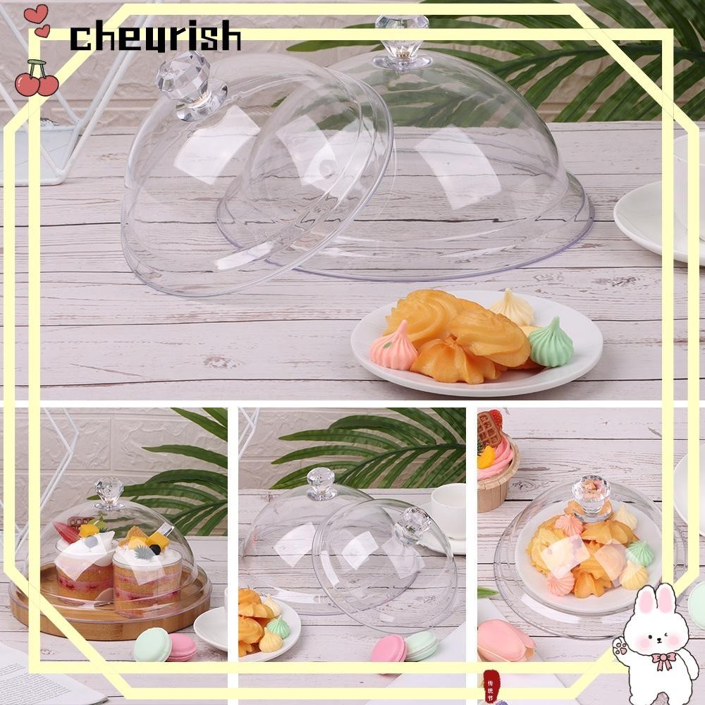 Cheurish ฝาครอบอาหารกันฝุ ่ นโปร ่ งใสกันฝุ ่ นขนมถาดตกแต ่ งงานปาร ์ ตี ้ อะคริลิคเค ้ กขนมปังแผ ่ น