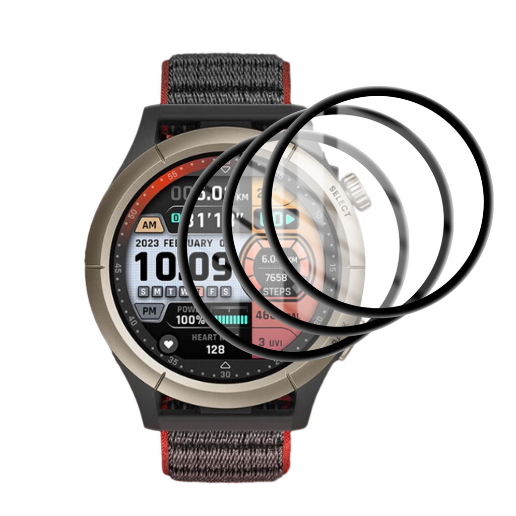 Samsung Watch 7 FE 1-3 ชิ้น 1000D HD ฟิล์มกระจกนิรภัยขอบดํา 40/44มม. กันรอยนิ้วมือ สําหรับสมาร์ทวอทช์