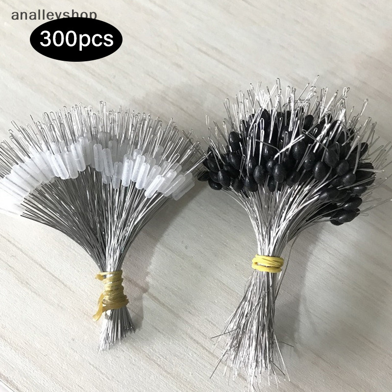 [Analleyshop ] 300 ชิ ้ น/lot Float Rubber Stopper ตกปลา Bobber Stopper Float Cylindrical Space B [th ]