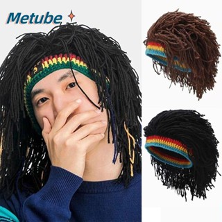 Metube วิกผม Braid Hat, Reggae Hip-hop Reggae Dreadlocks วิก…