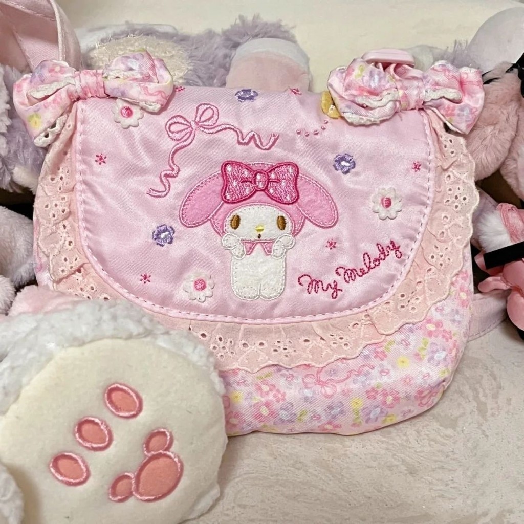 Melody Sweet Cute Girl Heart Shoulder Messenger Bag สไตล ์ ใหม ่