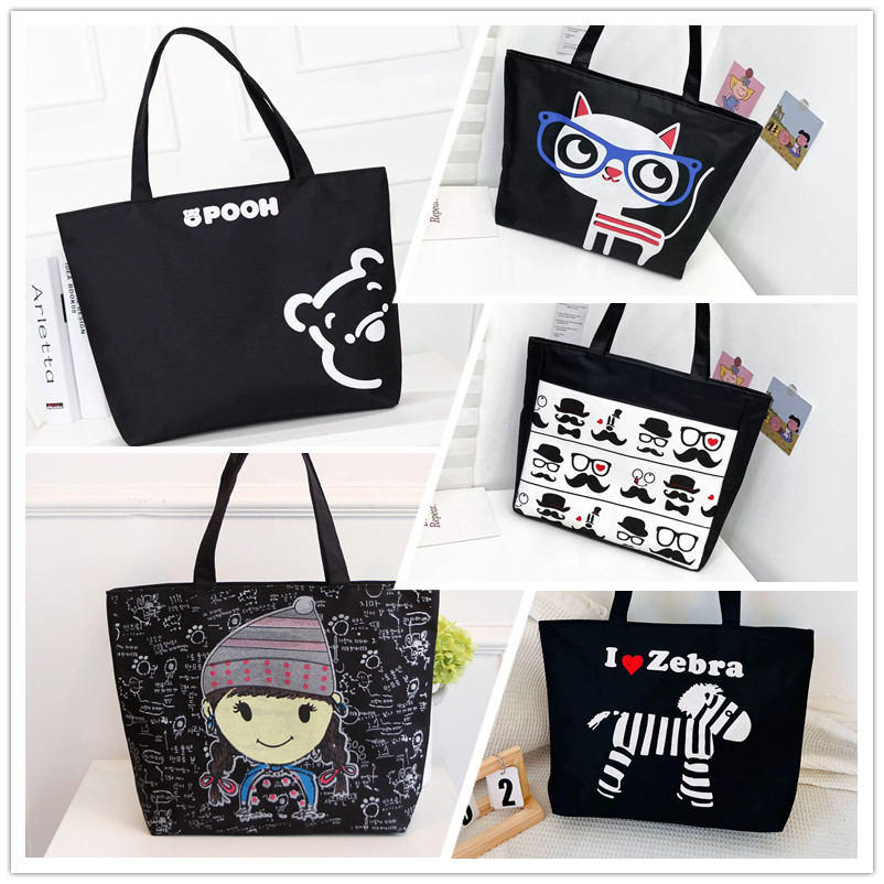 กระเป๋าสะพายข้าง Canvas Bag กระเป๋าถือ สไตล์ญี่ปุ่นกระเป๋าผ้านิ่ม เนื้อผ้าดี