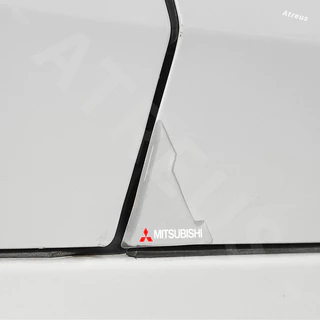 2/4ชิ้น Mitsubishi ซิลิโคนกันกระแทกมุมประตูรถ คาร์บอนไฟเบอร์ ยางกันกระแทก ป้องกันการชนมุมประตูรถยนต์ ซิลิโคนกันมุมประตูรถ สำหรับ Mitsubishi Xpander Cross Triton Grandis Attrage Mirage Outlander Xforce Pajero Sport ASX