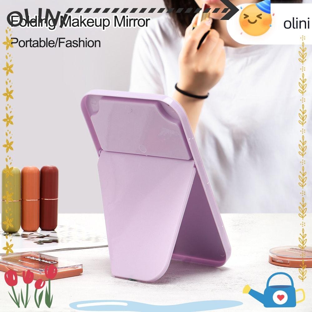 Olini กระจกแต ่ งหน ้ าแบบพับได ้ Women/Girls Desktop Decor Desktop ขนาดใหญ ่ สไตล ์ นอร ์ ดิกกระจกเครื ่ องสําอาง