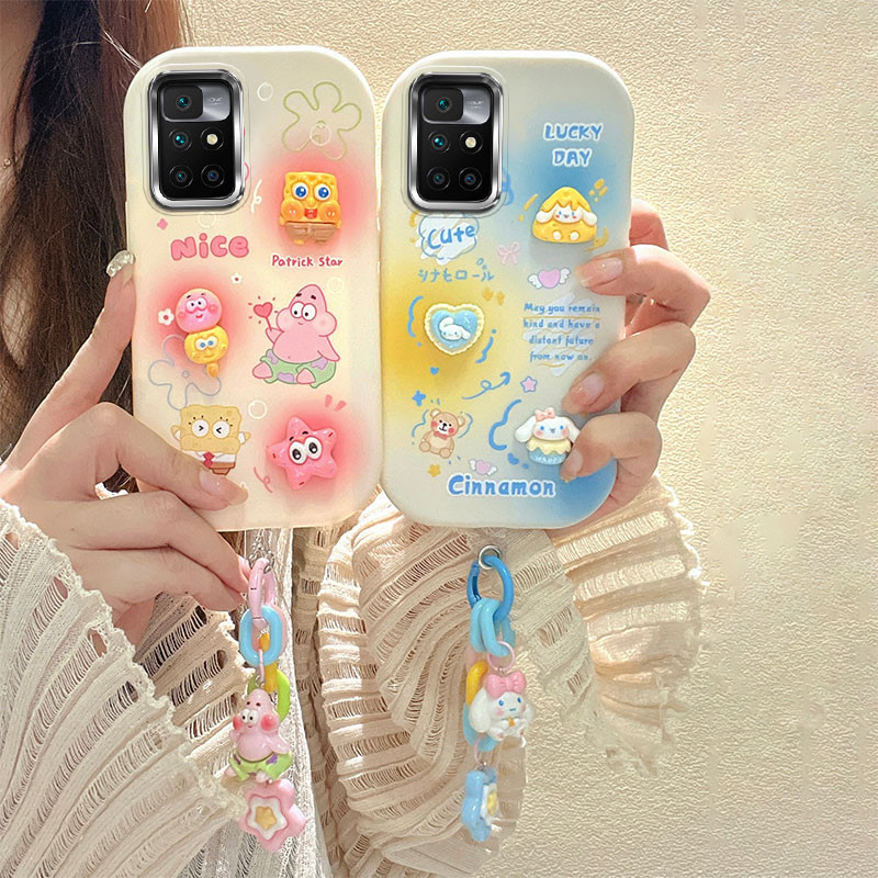 เคส redmi 10 4g เคสโทรศัพท ์ ชุบไฟฟ ้ าตุ ๊ กตาสําหรับเคส