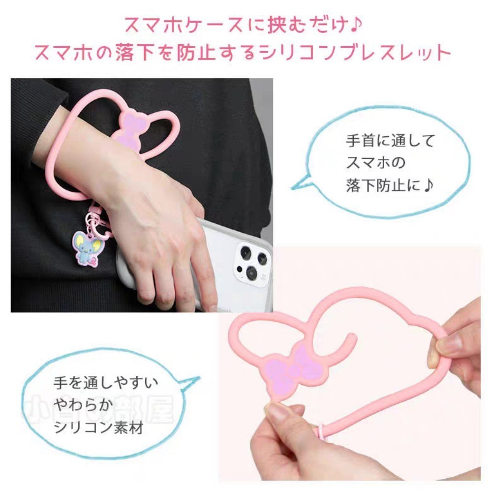 แหวนโทรศัพท ์ มือถือ Kuromi kitt แมวอบเชยสุนัขการ ์ ตูนหัวใหญ ่ รูปร ่ างซิลิโคนโทรศัพท ์ มือถือแขวน