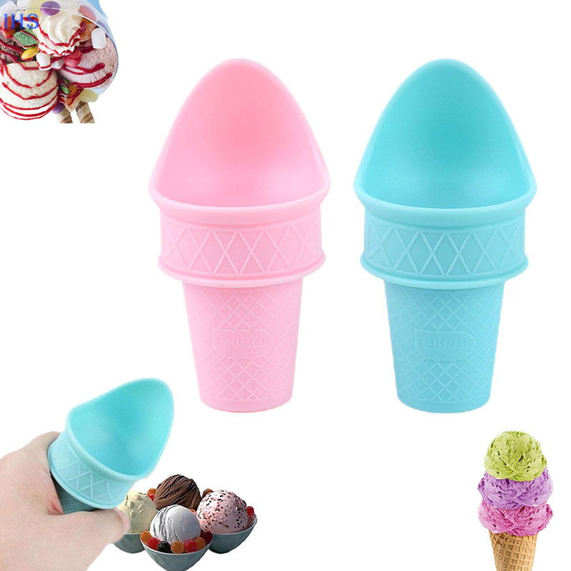 [IHS ] กรวยไอศกรีมตักเด ็ กไอศกรีมโคนตักมินิไอศกรีมโคนนํามาใช ้ ใหม ่ พลาสติกไอศกรีมโคนเด ็ กตักไอศกรีมพลาสติกกรวยตักกรวยพลาสติกรูปไอศกรีม Sc