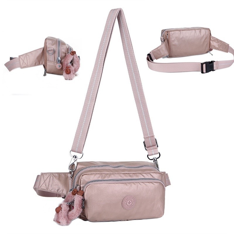 KIPLING คิปลิง กระเป๋าสะพายข้างไหล่ข้างเดียวน้ําหนักเบาและทันสมัยสําหรับผู้หญิงกระเป๋าคาดเอวอเนกประสงค์และอินเทรนด์