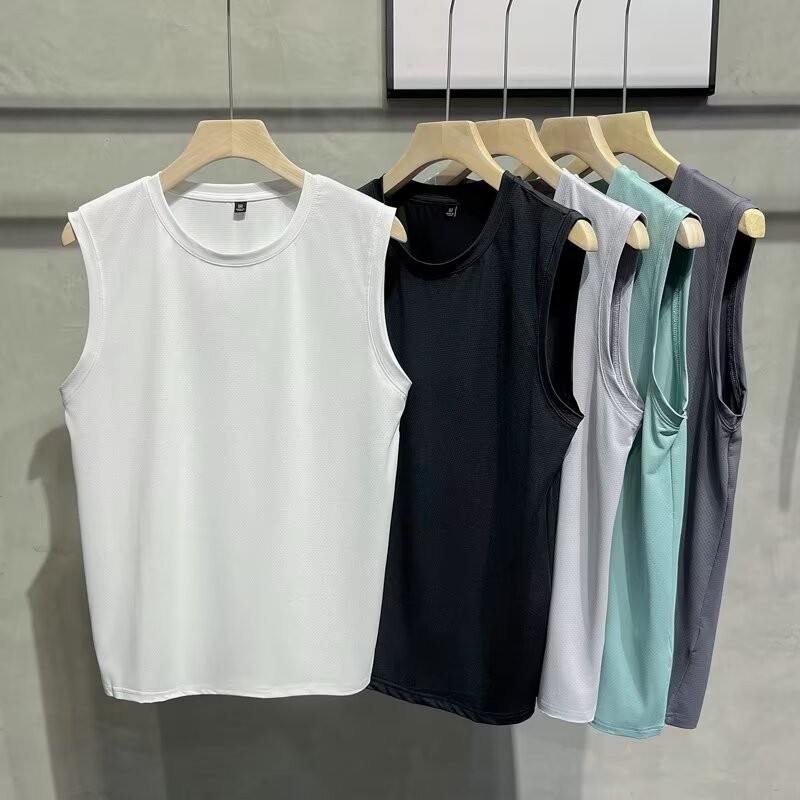 เสื้อกล้ามลําลอง ผ้าเรยอน แบบบาง ระบายอากาศได้ดี เข้ากับทุกการแต่งกาย แฟชั่นฤดูร้อน สําหรับผู้ชาย เหมาะกับการเล่นกีฬา ฟิตเนส บาสเก็ตบอล