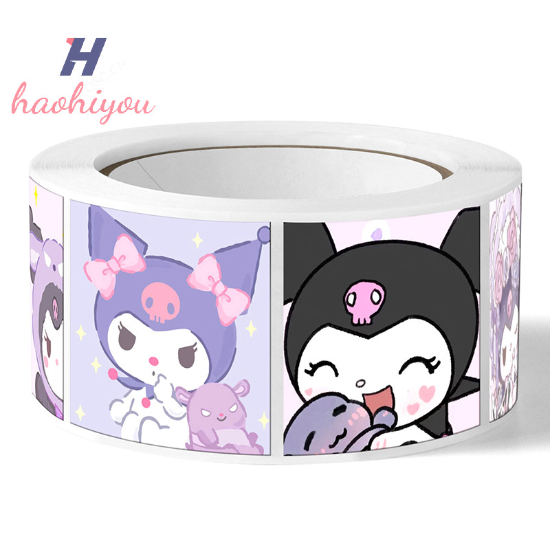 <haohiyou > 500 ชิ ้ น/ ม ้ วนวางสติ ๊ กเกอร ์ บัญชีมือตกแต ่ งเทปปิดผนึกการแสดงออกน ่ ารักการ ์ ตูน Nice