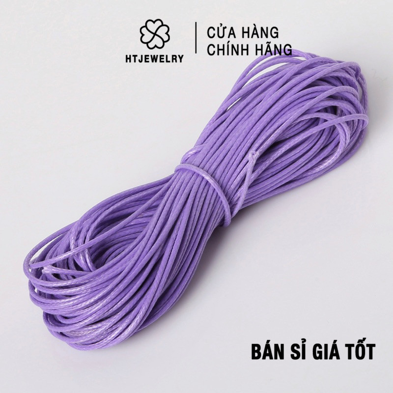 HTJEWELRY สายหนังแว็กซ์ทอแฮนด์เมด สายกันน้ํา 1 มม. PH818