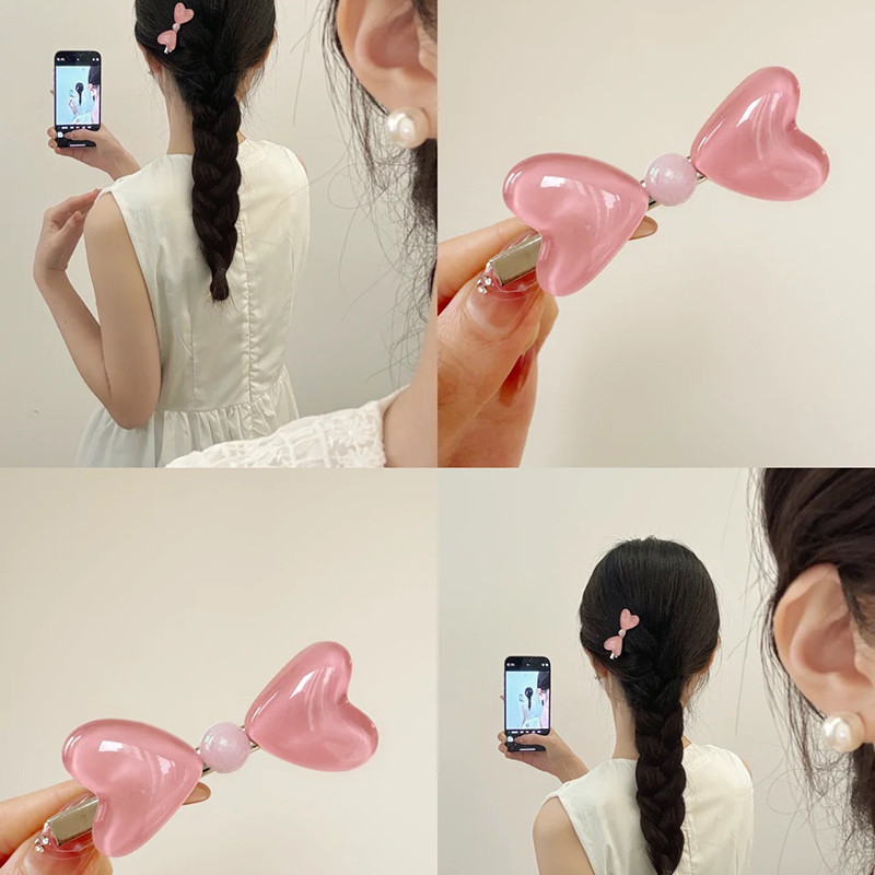 [Magpie ] กิ ๊ บโบว ์ สีชมพูฤดูร ้ อนสาวหวานลมเป ็ ดบิลกิ ๊ บติดผมเครื ่ องประดับผมเครื ่ องประดับ 2024 รุ ่ นใหม ่