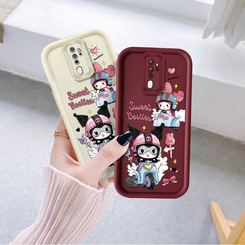 ปลอกสําหรับoppo A1K A1 Pro A1X/A3S A5S A5 2020 A9 A7 A8 A12E A31 2020 Kuromiเลนส์ป้องกันAnti fall angel Eyeเคสโทรศัพท์
