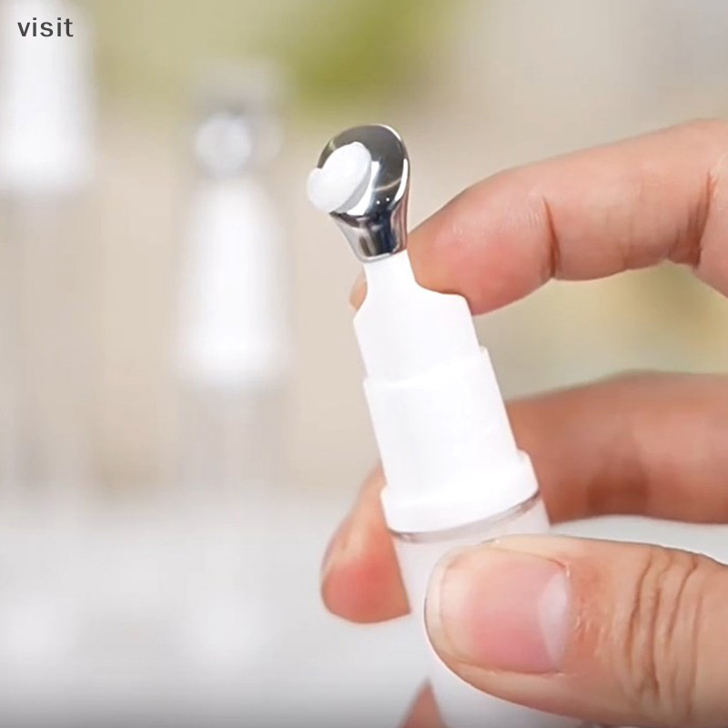[VI ] 10/15ml คอนเทนเนอร ์ เครื ่ องสําอางเปล ่ าสําหรับครีมบํารุงรอบดวงตานวด Essential ขวดรีฟิลลิปบาล ์ มโลหะด ้ านบนหลอดนุ ่ ม TH