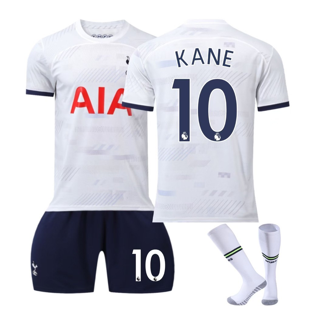 Uhome23-24 Seazon Spurs เสื้อฟุตบอลเด็กและผู้ใหญ่ Kids 7# SON 10# KANE Home ชุดฟุตบอลสําหรับผู้ชายชุ