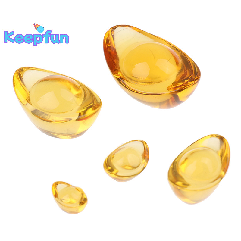 [Keepfun] 5 ชิ้น Yuanbao Feng Shui Yuan Bao Ingot Lucky Home Blessing ตกแต่งเครื่องประดับ [ใหม่]