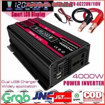Vingtank รถอินเวอร์เตอร์ DC 12V to AC 220V 4000 W - CMZ-4000 - สีดํา - 7RCI0CBK