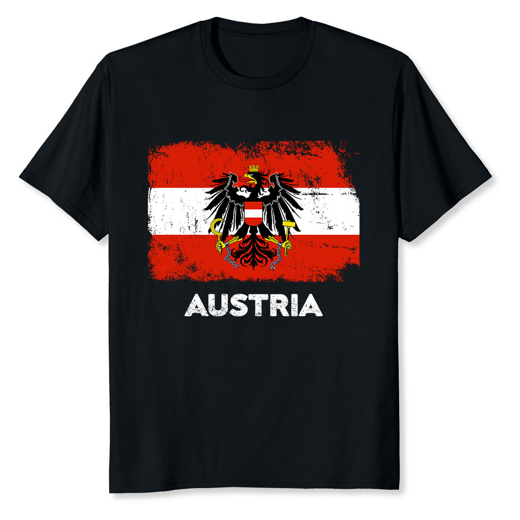 เสื้อยืดออสเตรีย Coat Of Arms Symbol Austria Flag
