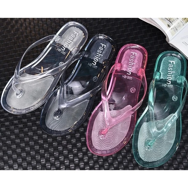พร้อมส่ง🚚รองเท้าแตะหูคีบ ผู้หญิง flip flops โปร่งใส ฤดูร้อน สไตล์เกาหลี แฟชั่น รองเท้าเยลลี่ คริสตัล A-030 thumbnail 3