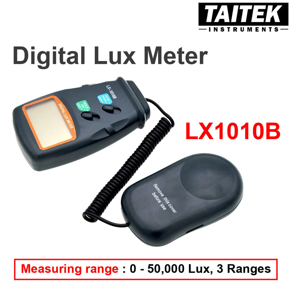 เครื่องวัดแสง Digital Lux Meter รุ่น LX1010B ช่วงการวัด 0-50,000 Lux, 3 ย่านการวัด