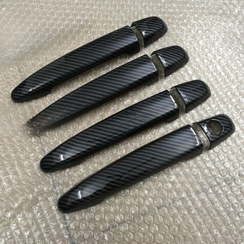 (xps) สําหรับ Toyota Wish 10 AE10 2006 2007 2008 Chrome คาร์บอนไฟเบอร์ประตูสติกเกอร์ Trim Overlays จัดแต่งทรงผมอุปกรณ์เสริม