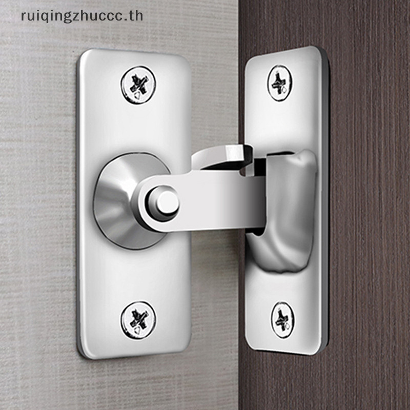 [ruiqingzhucc ] สลักประตูสแตนเลส 90 องศามุมขวาเลื ่ อนดัดประตูล ็ อค [TH ]
