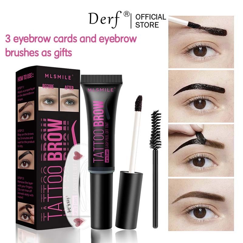 3 สี Eyebrow Gel Tint ติดทนนานกันน้ํา Peel-Off Eyebrow Tint Gel Eye แต่งหน้า Eyebrow แต่งหน้า Peel-O