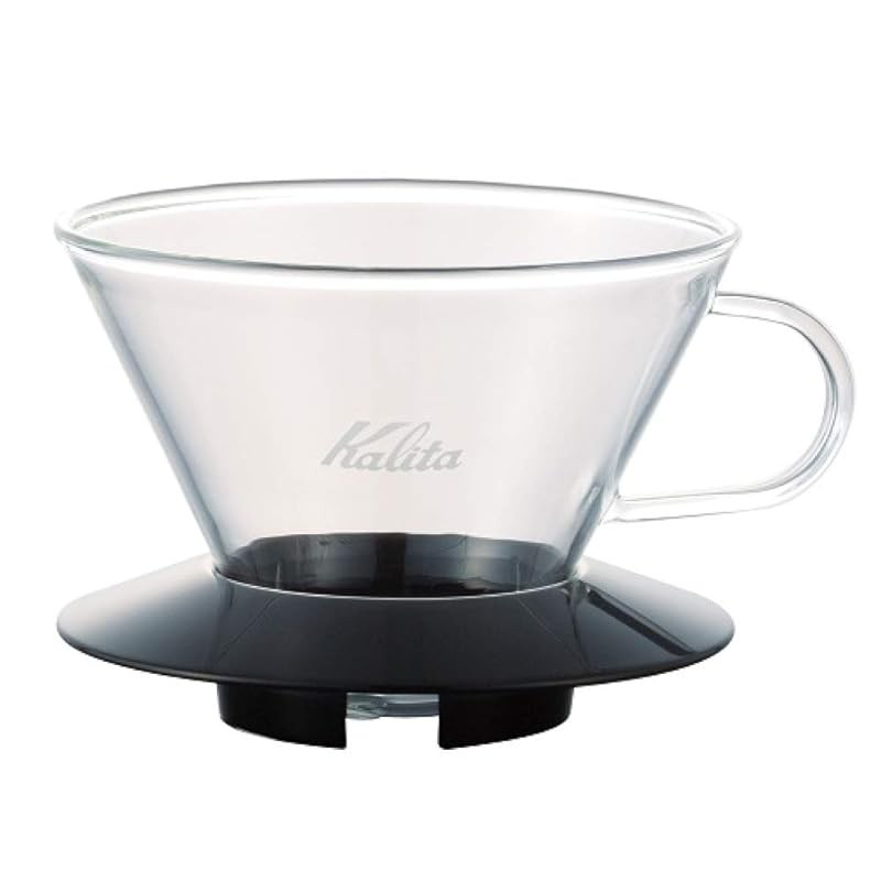 Kalita Coffee Wave Series Glass Dripper 185 for 2-4 People Mango Yellow Direct From Japan