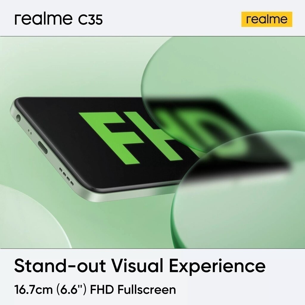 realme C35 phone 8GB หน้าจอ 90HZ 6.6