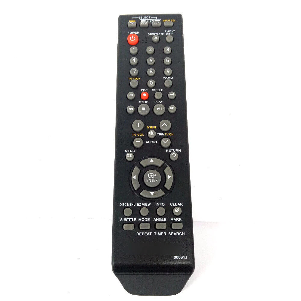 ใหม่ 00061J รีโมทคอนโทรลสําหรับ Samsung DVD VCR Combo Player DVD-V8650 DVD-V9700